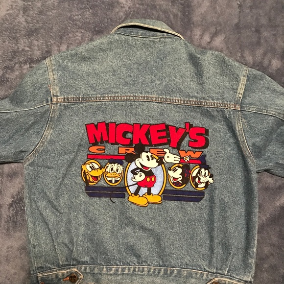 GAP Other - denim jacket with mickey & co patch